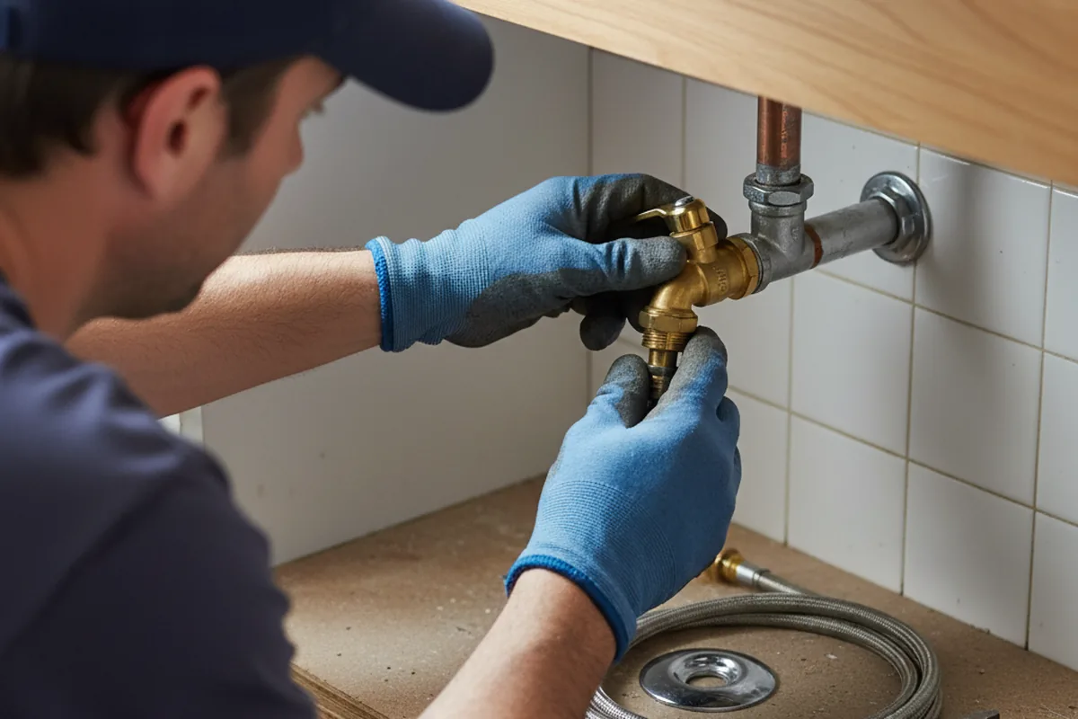 Shutoff valve and fitting work during Faucet and Fixture Repair in Spotswood